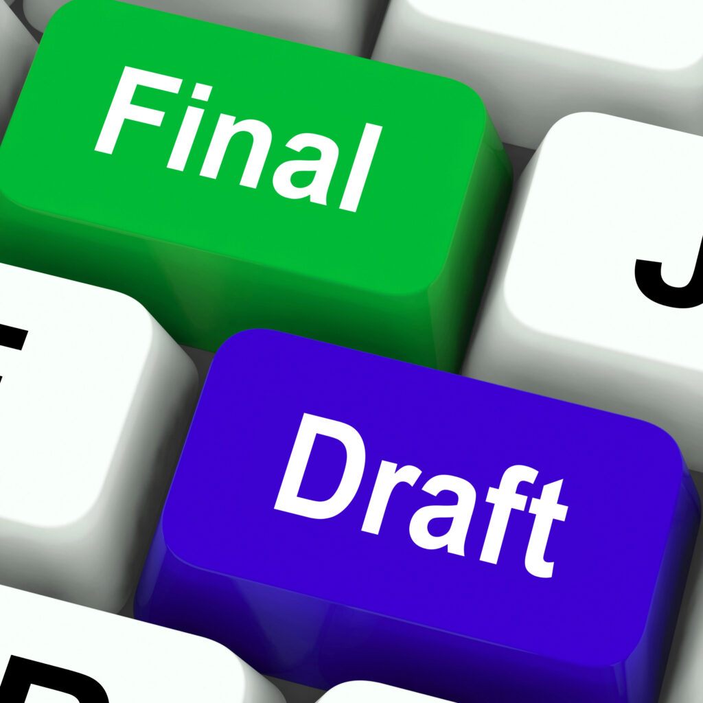 final draft buttons highlighted on laptop keyboard